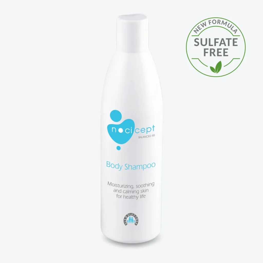 Image of the Nocicept Body Shampoo product bottle.