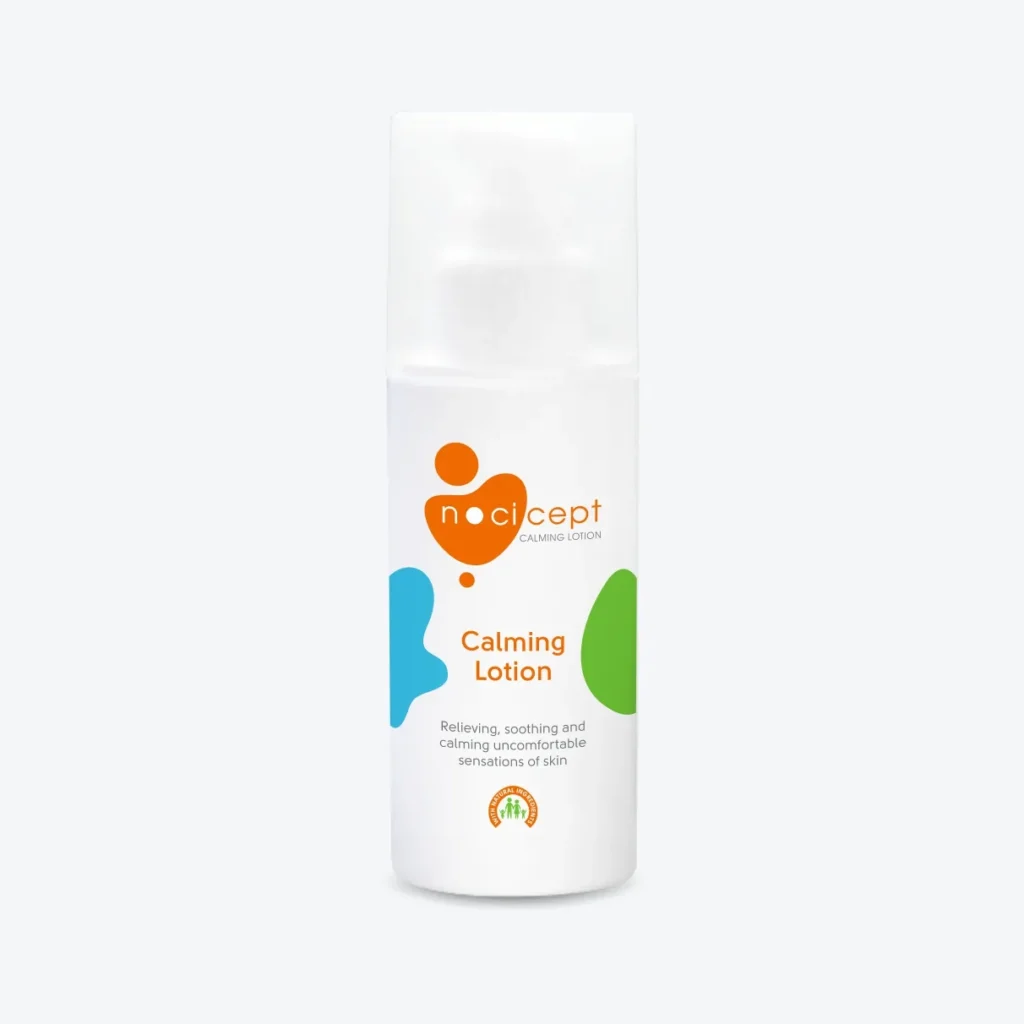 Image of the Nocicept Calming Lotion product bottle.