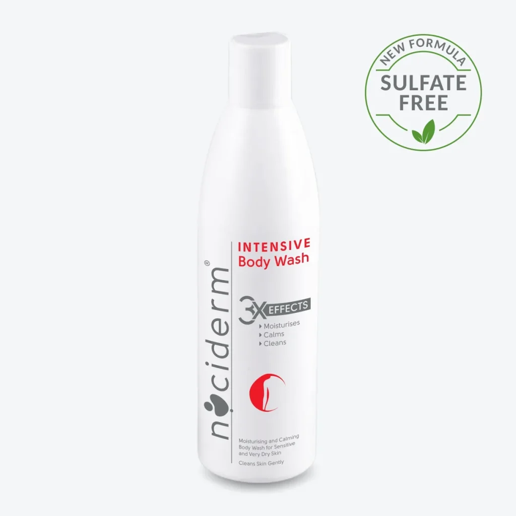 Image of the Nociderm Intensive Body Wash product bottle.